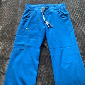 Figs Royal Blue Color Scrubs Small Petite Kade Pants